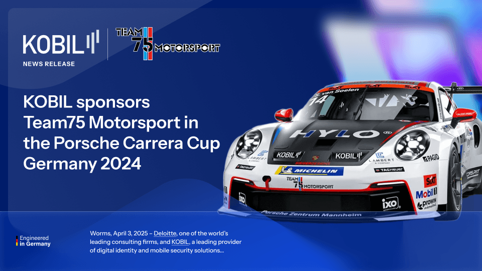 KOBIL sponsors Team75 Motorsport in the Porsche Carrera Cup Germany 202