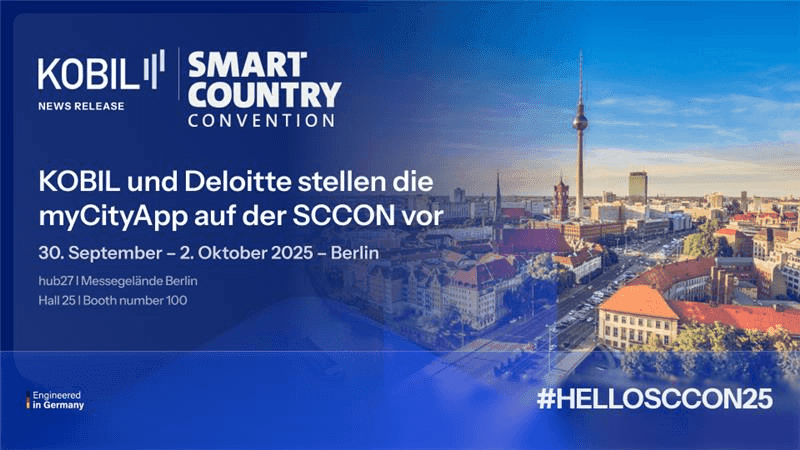 KOBIL und Deloitte stellen die myCityApp auf der SCCON vor